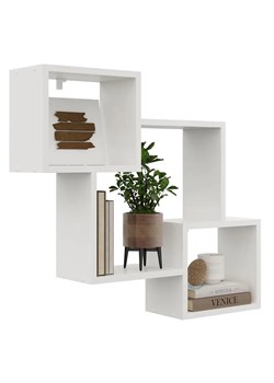 Biała Skandynawska Półka Wisząca G3-D85 ze sklepu Edinos.pl w kategorii Półki - zdjęcie 172206174