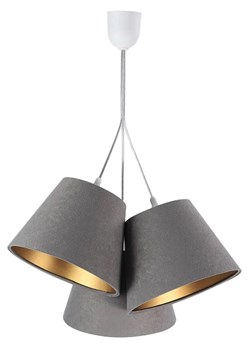Szaro-złota lampa wisząca glamour - EXX68-Botina ze sklepu Edinos.pl w kategorii Lampy wiszące - zdjęcie 172206244