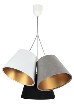 Trójkolorowa lampa wisząca ze złotym wnętrzem- EXX70-Anastazja ze sklepu Edinos.pl w kategorii Lampy wiszące - zdjęcie 172206274