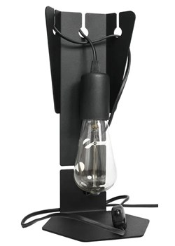 Czarna industrialna lampka biurowa - EXX248-Arbo ze sklepu Edinos.pl w kategorii Lampy stołowe - zdjęcie 172206803