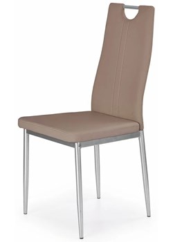 Krzesło tapicerowane nowoczesne Vulpin - cappuccino ze sklepu Edinos.pl w kategorii Krzesła - zdjęcie 172207452