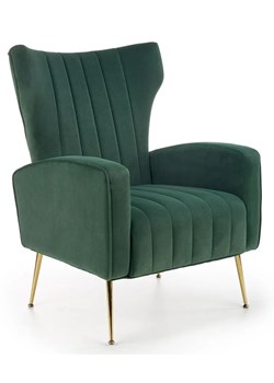 Zielony nowoczesny fotel wypoczynkowy - Marson ze sklepu Edinos.pl w kategorii Fotele - zdjęcie 172207512