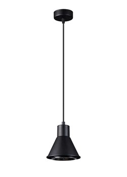 Czarna lampa wisząca loft stożek - S170-Koria ze sklepu Edinos.pl w kategorii Lampy wiszące - zdjęcie 172208470