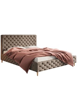 Pikowane łóżko z zagłówkiem 120x200 Cortis - 36 kolorów ze sklepu Edinos.pl w kategorii Łóżka i materace - zdjęcie 172208511