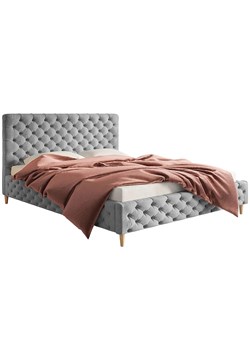 Tapicerowane łóżko malżeńskie 180x200 Cortis - 36 kolorów ze sklepu Edinos.pl w kategorii Łóżka i materace - zdjęcie 172208521
