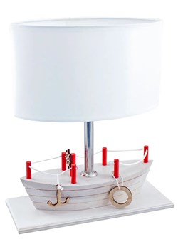 Bielona lampka nocna dla dzieci statek - S184-Mirva ze sklepu Edinos.pl w kategorii Lampy stołowe - zdjęcie 172208572