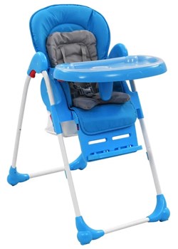 Niebieskie regulowane krzesełko do karmienia - Pikko ze sklepu Edinos.pl w kategorii Fotele dziecięce - zdjęcie 172208803