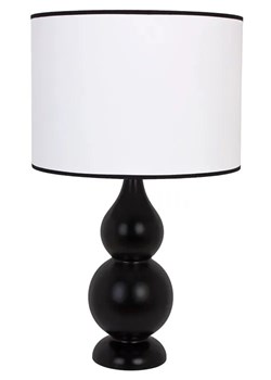 Czarna lampka nocna drewniana - S223-Moniza ze sklepu Edinos.pl w kategorii Lampy stołowe - zdjęcie 172208814