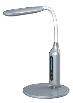 Srebrna lampka LED do nauki i czytania - S258-Boldi ze sklepu Edinos.pl w kategorii Lampy stołowe - zdjęcie 172209172
