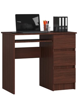 Klasyczne biurko z szufladami wenge - Miren 4X ze sklepu Edinos.pl w kategorii Biurka i sekretarzyki - zdjęcie 172209331