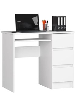 Białe nowoczesne biurko z szufladami - Miren 4X ze sklepu Edinos.pl w kategorii Biurka i sekretarzyki - zdjęcie 172209343