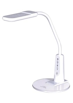 Biała lampka biurkowa LED ze ściemniaczem - S264-Teni ze sklepu Edinos.pl w kategorii Lampy stołowe - zdjęcie 172209520