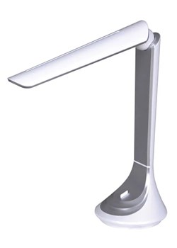Srebrno-biała lampka LED na biurko - S267-Rompex ze sklepu Edinos.pl w kategorii Lampy stołowe - zdjęcie 172209552