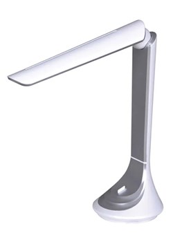 Srebrno-biała lampka LED na biurko - S267-Santina ze sklepu Edinos.pl w kategorii Lampy stołowe - zdjęcie 172209552