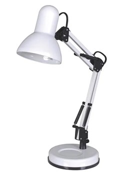 Biała regulowana lampka na biurko - S273-Terla ze sklepu Edinos.pl w kategorii Lampy stołowe - zdjęcie 172209614