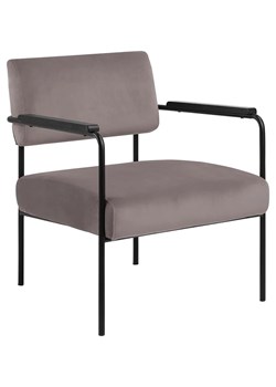 Welurowy fotel różowy - Telafo ze sklepu Edinos.pl w kategorii Fotele - zdjęcie 172209650