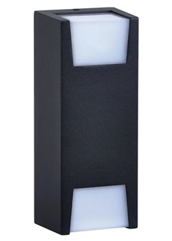 Czarny kinkiet zewnętrzny na taras - S338-Premio ze sklepu Edinos.pl w kategorii Oświetlenie ogrodowe - zdjęcie 172209850