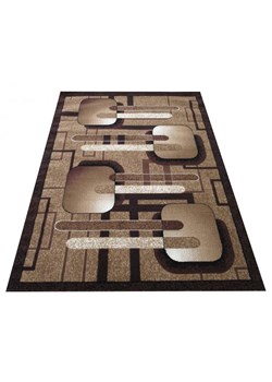 Brązowy dywan w geometryczne wzory - Gertis ze sklepu Edinos.pl w kategorii Dywany - zdjęcie 172209890