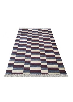 Granatowy dywan do przedpokoju - Aknala 3X ze sklepu Edinos.pl w kategorii Dywany - zdjęcie 172209900