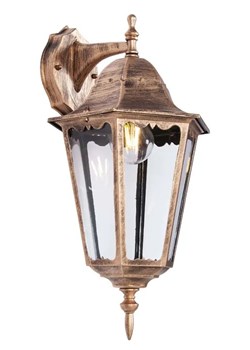 Czarno-złota lampa ścienna na dom - S354-Tirma ze sklepu Edinos.pl w kategorii Oświetlenie ogrodowe - zdjęcie 172210021