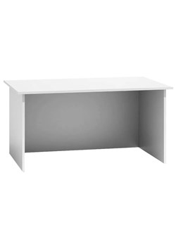 Białe klasyczne biurko proste komputerowe - Stanis ze sklepu Edinos.pl w kategorii Biurka i sekretarzyki - zdjęcie 172210041