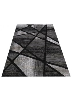 Czarno-szary geometryczny dywan - Bonix ze sklepu Edinos.pl w kategorii Dywany - zdjęcie 172210264