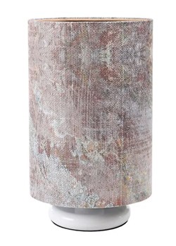 Biała lampka tuba na szafkę nocną - S362-Veres ze sklepu Edinos.pl w kategorii Lampy stołowe - zdjęcie 172210824