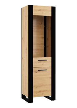 Witryna Dąb Artisan F3-W46 ze sklepu Edinos.pl w kategorii Regały i witryny - zdjęcie 172211050