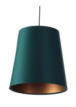 Zielono-miedziana lampa wisząca ze stożkowym abażurem - S403-Arva ze sklepu Edinos.pl w kategorii Lampy wiszące - zdjęcie 172211232
