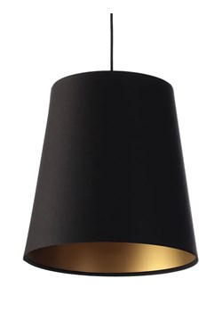 Czarno-złota lampa wisząca glamour z abażurem - S404-Arva ze sklepu Edinos.pl w kategorii Lampy wiszące - zdjęcie 172211240