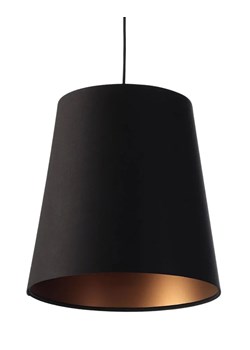 Czarno-miedziana lampa wisząca stożek glamour - S404-Arva ze sklepu Edinos.pl w kategorii Lampy wiszące - zdjęcie 172211244