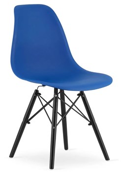 Zestaw niebieskich minimalistycznych krzeseł - Naxin 3S ze sklepu Edinos.pl w kategorii Krzesła - zdjęcie 172211390