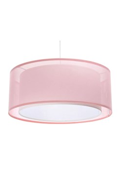 Różowa lampa wisząca z dwuczęściowym abażurem - S436-Estera ze sklepu Edinos.pl w kategorii Lampy wiszące - zdjęcie 172211834