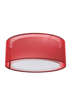 Czerwony duży plafon z dwuściennym kloszem - S437 K3-W56 ze sklepu Edinos.pl w kategorii Lampy sufitowe - zdjęcie 172211863