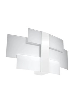 Biały szklany kinkiet nowoczesny - S494-Celis ze sklepu Edinos.pl w kategorii Lampy ścienne - zdjęcie 172212164