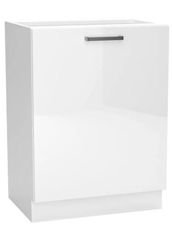 Biała dolna szafka do nowoczesnej kuchni - Elora 8X 60 cm połysk ze sklepu Edinos.pl w kategorii Meble kuchenne - zdjęcie 172212453