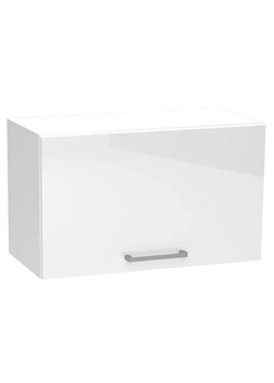 Biała szafka nad kuchenny okap - Elora 25X 60 cm połysk ze sklepu Edinos.pl w kategorii Meble kuchenne - zdjęcie 172212502