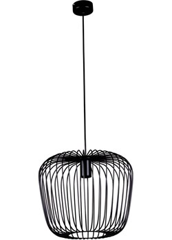 Czarna lampa wisząca druciana 35 cm - S542-Mitos ze sklepu Edinos.pl w kategorii Lampy wiszące - zdjęcie 172212584
