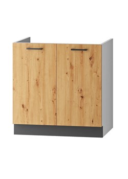 Szafka kuchenna pod zlew dąb artisan - Dantis 13X 80cm ze sklepu Edinos.pl w kategorii Meble kuchenne - zdjęcie 172212590