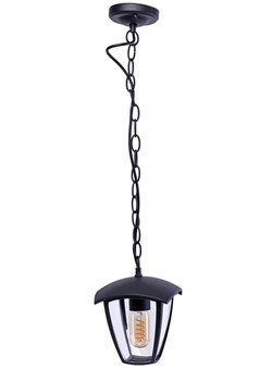 Wisząca lampa ogrodowa czarna N003-Bernes ze sklepu Edinos.pl w kategorii Oświetlenie ogrodowe - zdjęcie 172212670