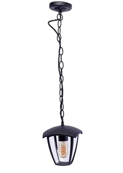 Wisząca lampa ogrodowa czarna N003-Xarius ze sklepu Edinos.pl w kategorii Oświetlenie ogrodowe - zdjęcie 172212670