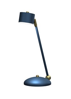 Niebiesko-złota lampka biurkowa - N021-Circile ze sklepu Edinos.pl w kategorii Lampy stołowe - zdjęcie 172212840