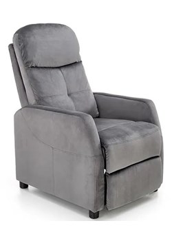 Popielaty rozkładany fotel wypoczynkowy - Amigos 3X ze sklepu Edinos.pl w kategorii Fotele - zdjęcie 172214412