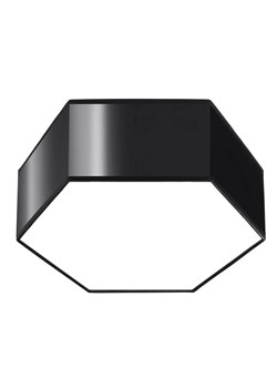 Czarny geometryczny plafon 11,5 cm - S747-Kalma ze sklepu Edinos.pl w kategorii Lampy sufitowe - zdjęcie 172214473
