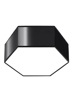 Czarny geometryczny plafon 11,5 cm - S747 D6-N46 ze sklepu Edinos.pl w kategorii Lampy sufitowe - zdjęcie 172214473