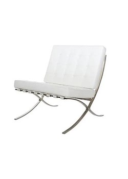 Designerski biały fotel wypoczynkowy - Vilis ze sklepu Edinos.pl w kategorii Fotele - zdjęcie 172214694
