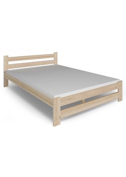 Sosnowe Podwójne Łóżko Z Materacem 140X200 K9-R04 ze sklepu Edinos.pl w kategorii Łóżka i materace - zdjęcie 172215240