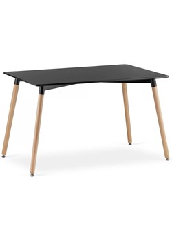 Czarny stół prostokątny - Ingram ze sklepu Edinos.pl w kategorii Stoły - zdjęcie 172215402