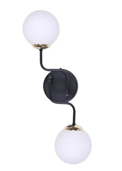 Dwupunktowy elegancki kinkiet ścienny - 2X S853 W7-D04 ze sklepu Edinos.pl w kategorii Lampy ścienne - zdjęcie 172216464