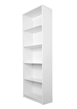Biały regał słupek na książki 50 cm - Lobert 4X ze sklepu Edinos.pl w kategorii Regały i witryny - zdjęcie 172216742